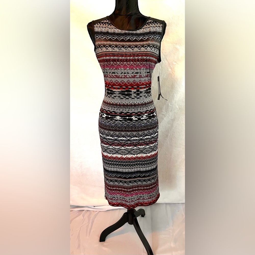 Patterned Sleeveless Dress